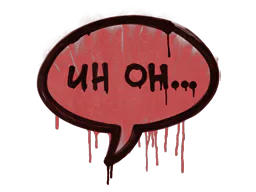 Uh Oh (Blood Red)