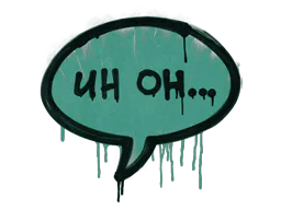 Uh Oh (Frog Green)