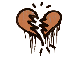 Broken Heart (Tiger Orange)