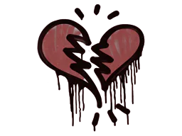 Broken Heart (Brick Red)