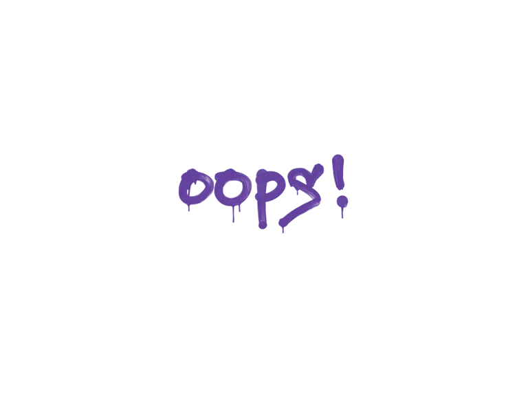 Sealed Graffiti | Oops (Monster Purple)