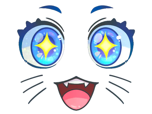 Kawaii Eyes (Glitter)